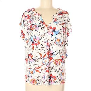 Anthropologie Meadow Rue Floral Top - Medium